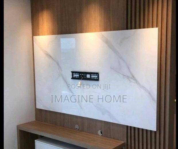 Grey/Brown Fluted Wall Panels Decor