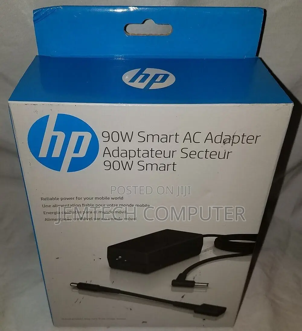 HP 90W Smart Slim Power AC Adapter - Black