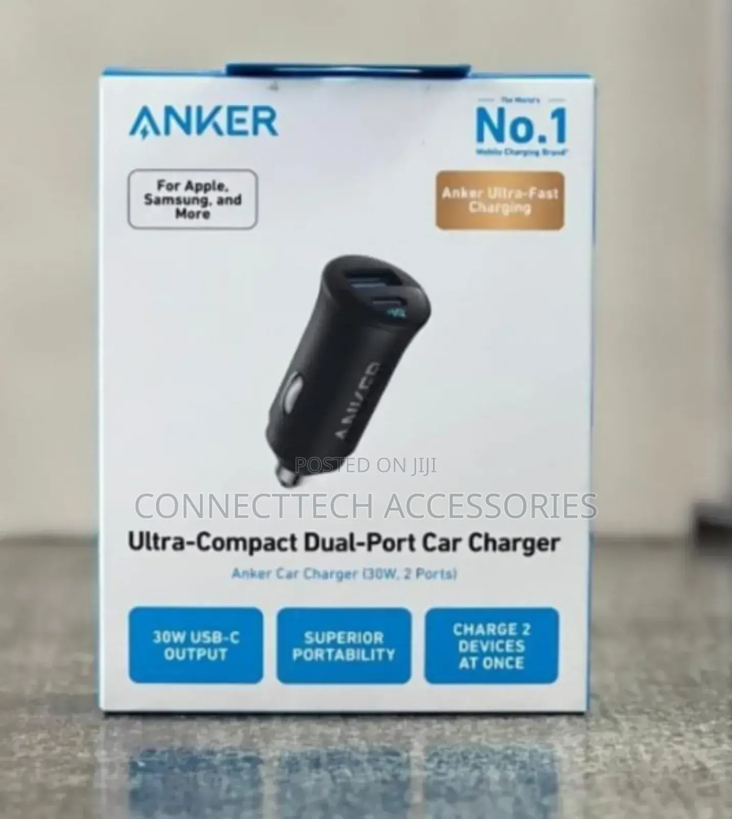 Anker Ultra-Compact Dual-Port Car Charger