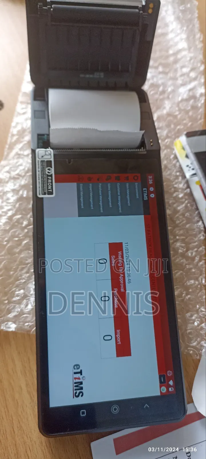 Android Smart Pos,CS30 - Etims ETR MACHINE