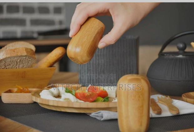 Bamboo Wood Salt Shakers,