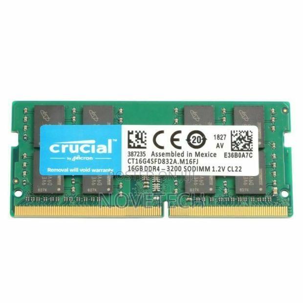 Crucial DDR4 16GB 3200mhz PC4 Laptop Memory RAM