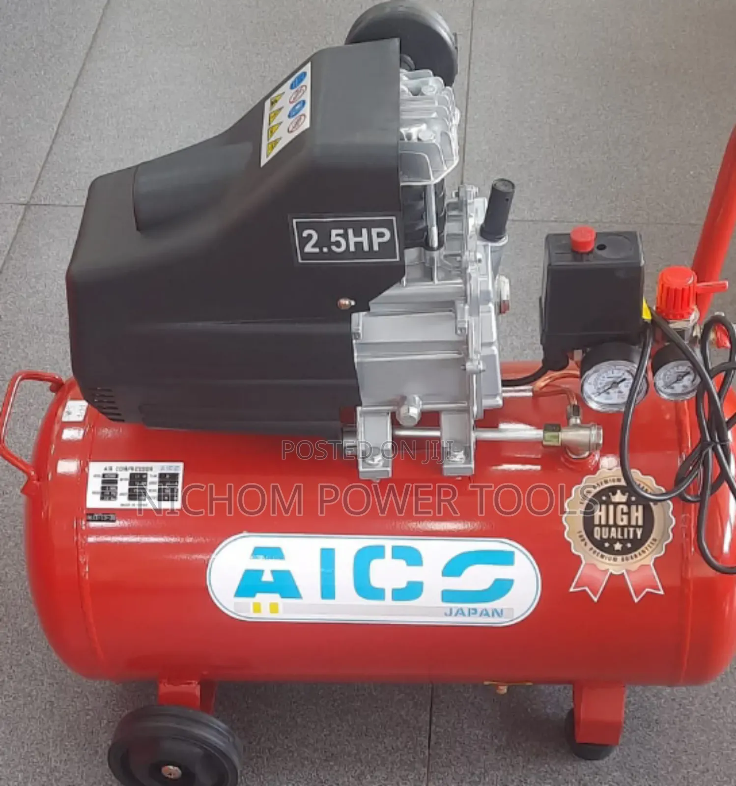 High Quality 2.5hp Electric 50ltrs Aico Japan Compressor