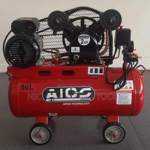 Aico Electric or Beltdriven Twinpiston 50ltrs Air Compressor - thumbnail 2