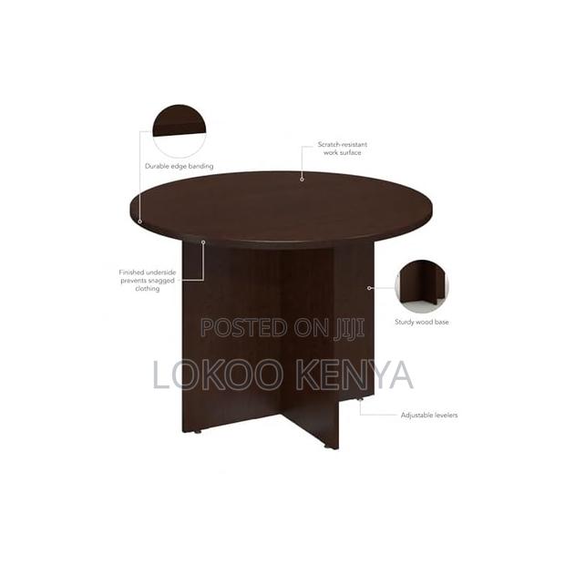 Conference Table: 4 Ft Round Mini-Conference Office Table - thumbnail 4