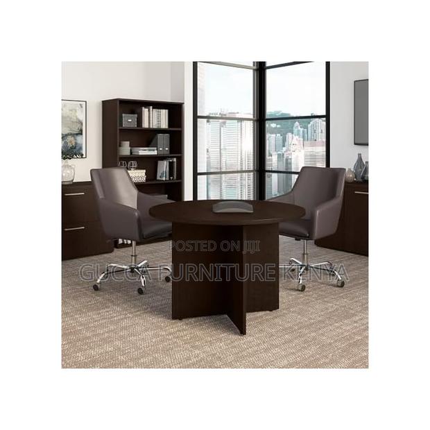 Conference Table: 4 Ft Round Mini-Conference Office Table - thumbnail 3