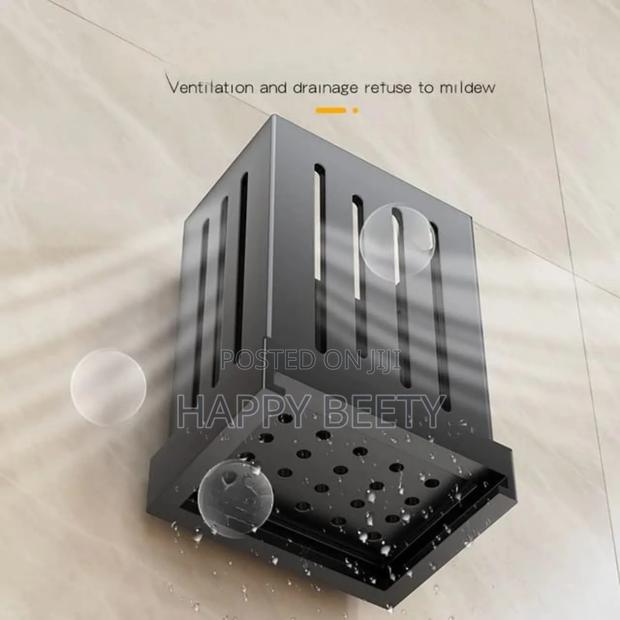 Wall Mounted Perforated Plastick Spoon,Chopstick Holder - thumbnail 4