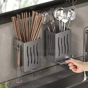 Wall Mounted Perforated Plastick Spoon,Chopstick Holder
