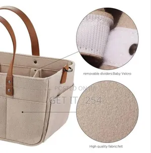 Felt Fabric Baby Nursing Bag With Removable Divider