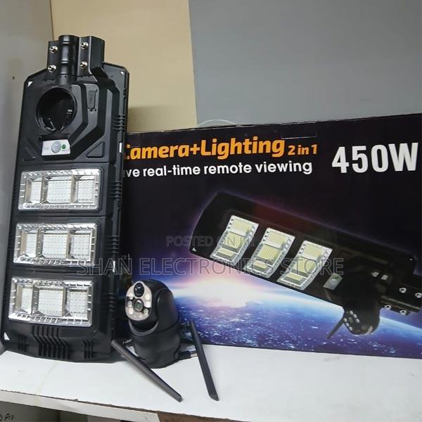 Solar Street Lights CCTV Solar Street Light 4g Sim CCTV 450w