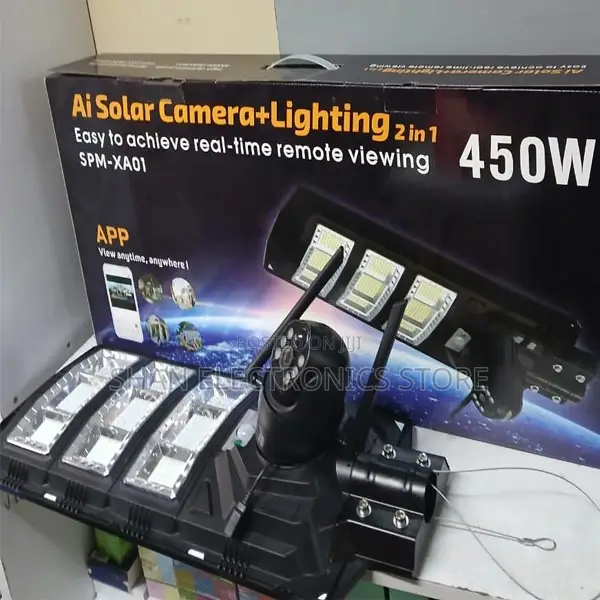 2-in-1 Functionality 450w 4g CCTV Solar Street Light At