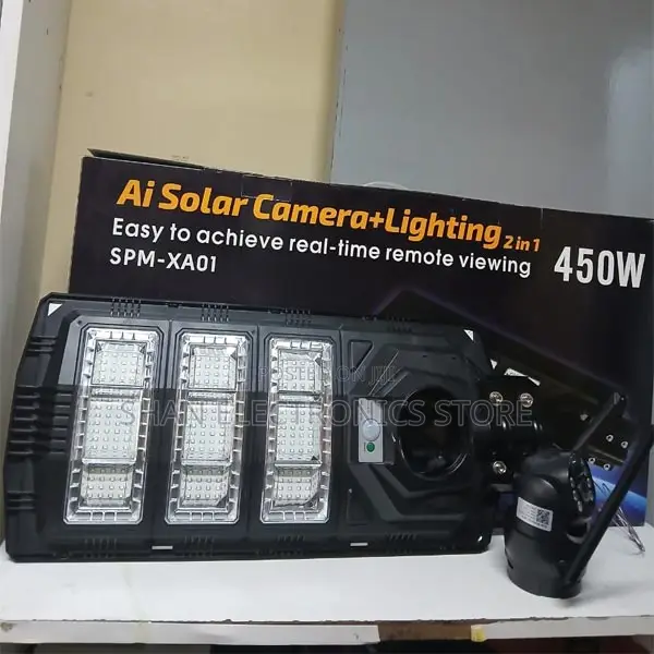 450 Watt Led Street Light With CCTV Camera -4g Simcard Slot