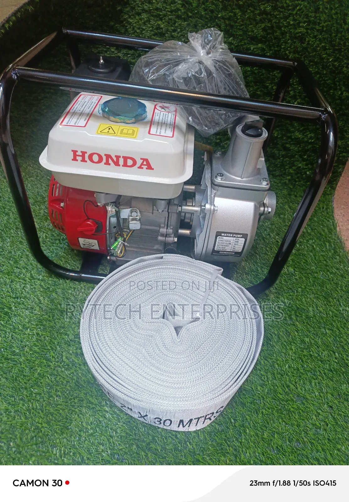 Honda Water Pump 2 ,+ 30 M Canvas Pipe