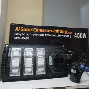 #4g Smart Camera With Solar Street Light 450w
