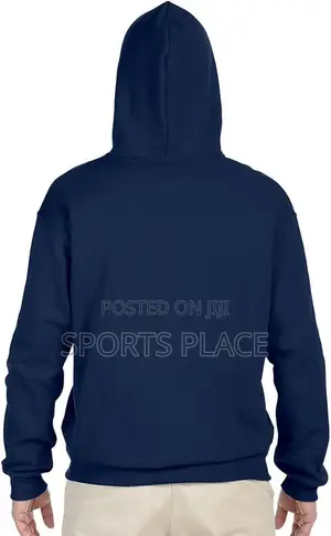 Dark Blue Plain Hoodie