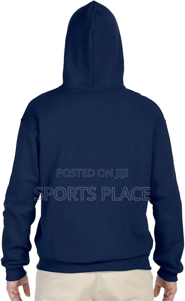 Dark Blue Plain Hoodie
