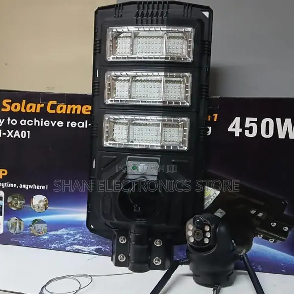 Solar Camera 4g Sim Slot + Lighting 450w