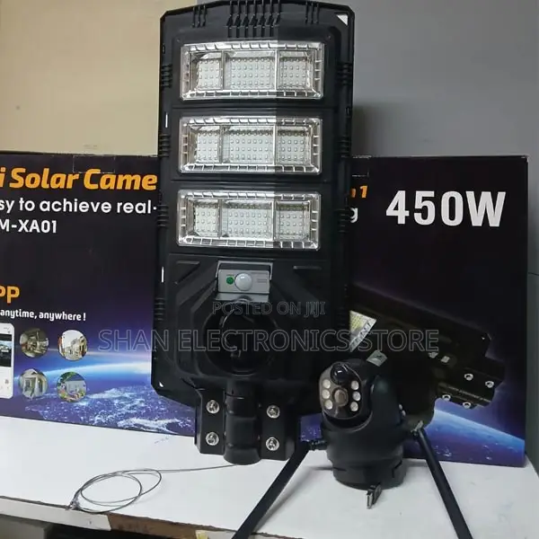 4 Sim Security Camera Solar 5mpx + Lighting 450w Order Now
