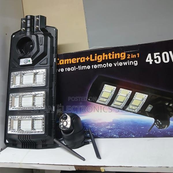 Solar Lights + CCTV Camera Security V380 Pro 4g CCTV - main view