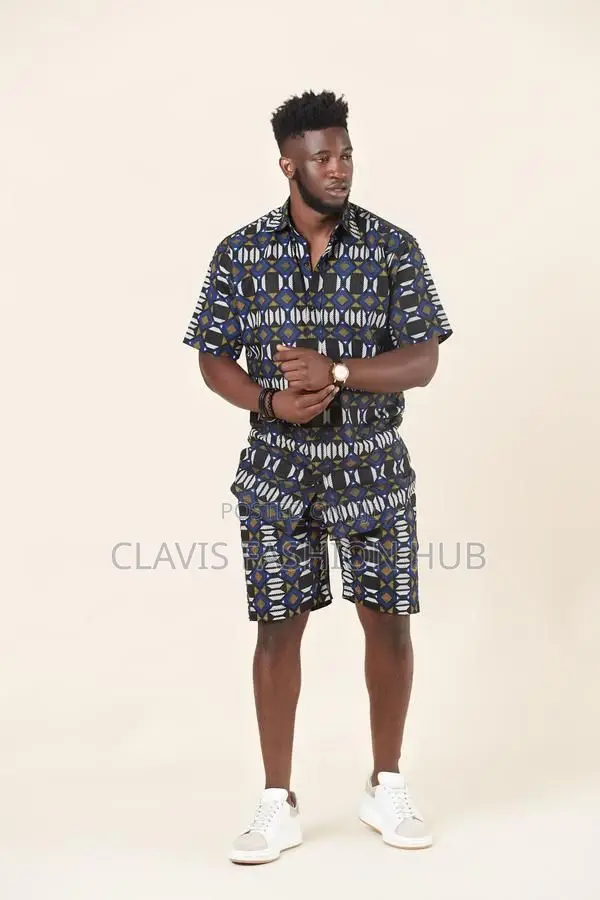 Matching Kitenge Shirt and Matching Adult Short