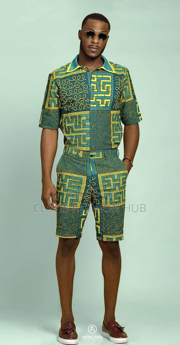Matching Kitenge Shirt and Matching Adult Short - thumbnail 2