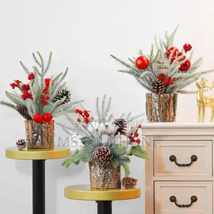 1pcs Tabletop Exquisite Mini Christmas Tree Stump
