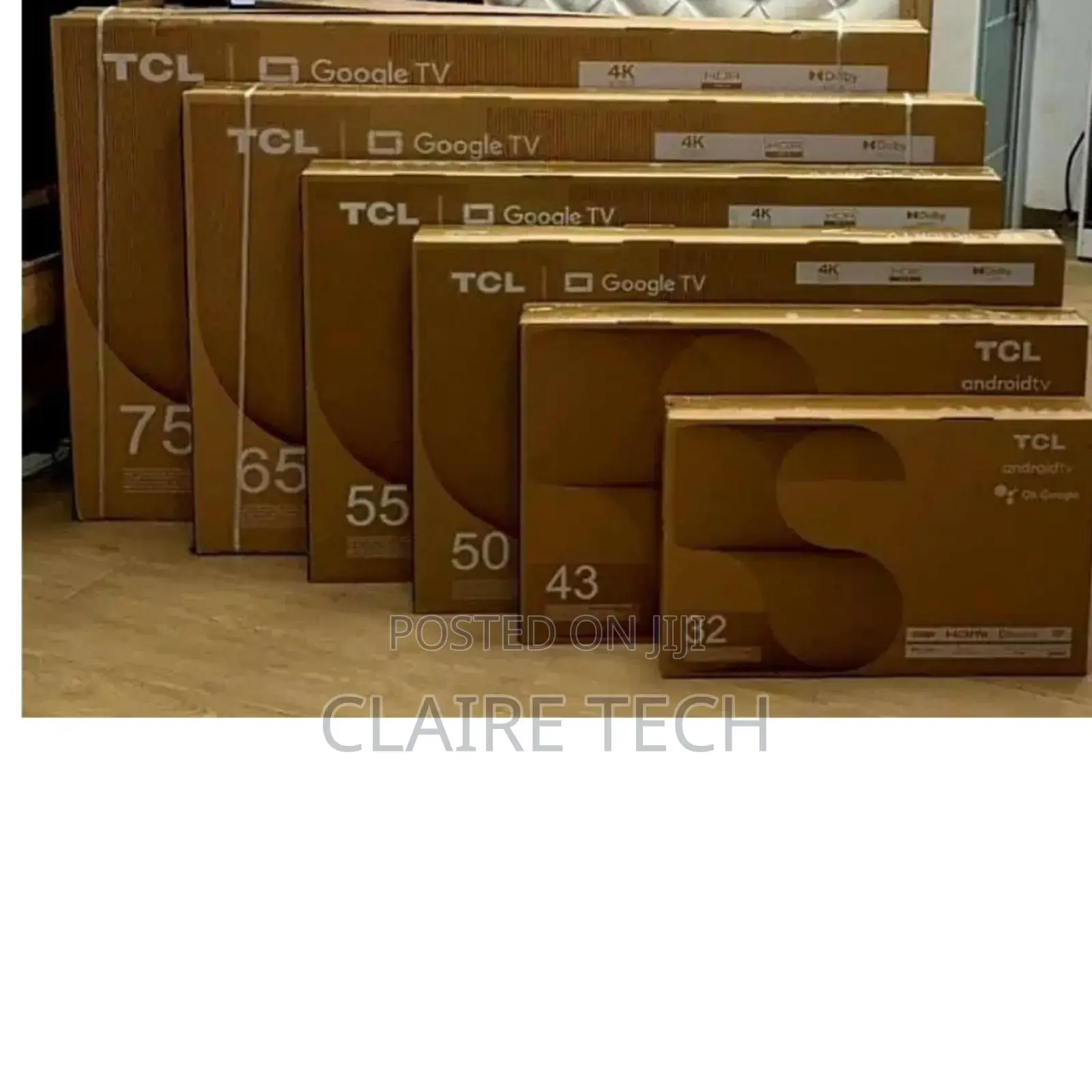TCL 43 Inches Smart Android Flameless Tv 43s5400