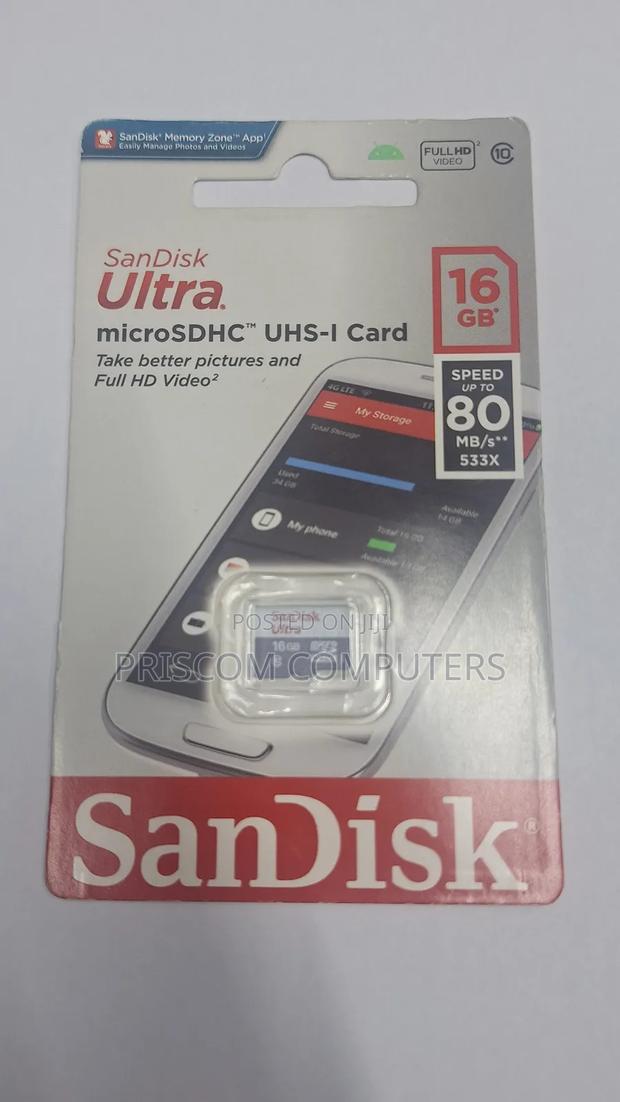 16gb Sandisk Memory Card - main view