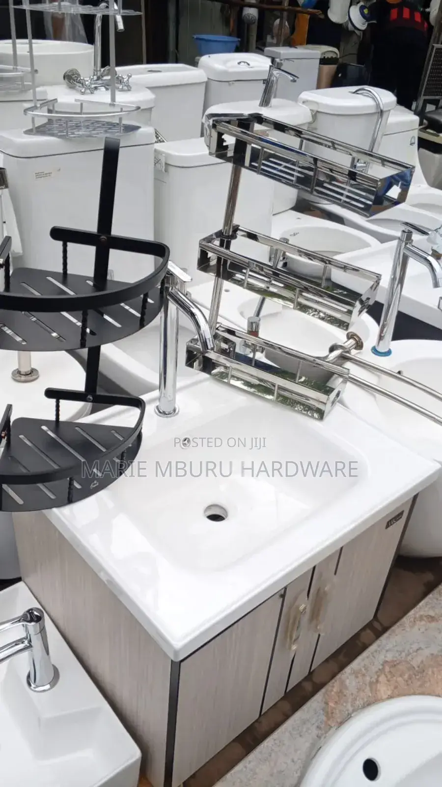 Cabinet Basin, Towels Holder, Soap Dish, Tissue Holder