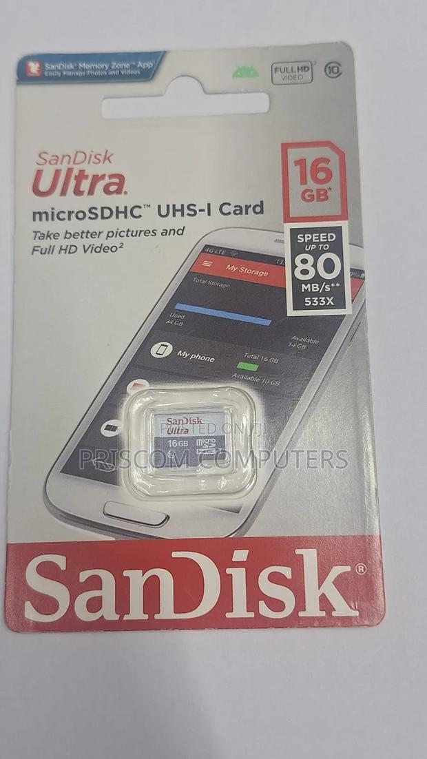 16gb Sandisk Memory Card - thumbnail 3