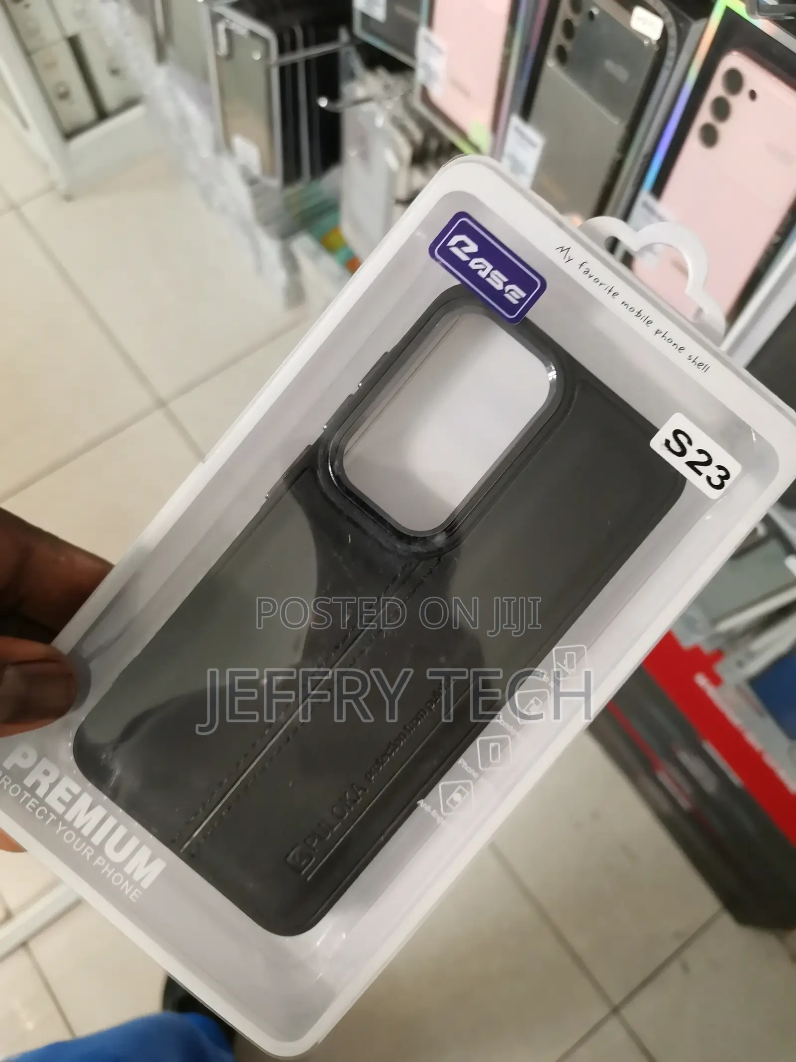 Puloka Original Leather Case for S23 -Black