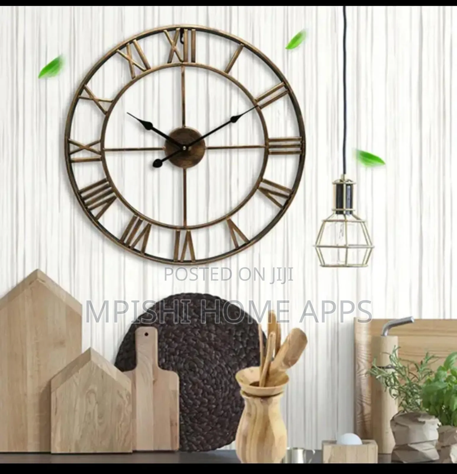 Large Numerals Wall Clock 60cm