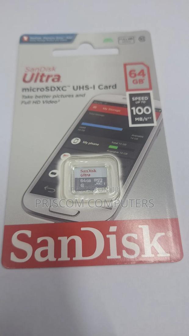 64gb Sandisk Memory Card - main view