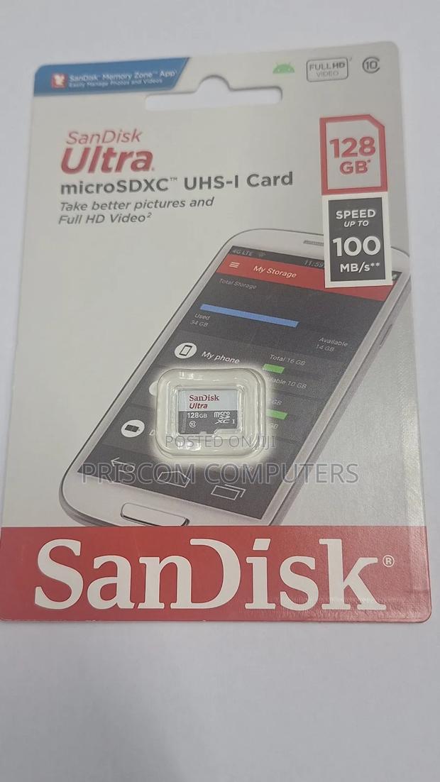 128gb Sandisk Memory Card - main view