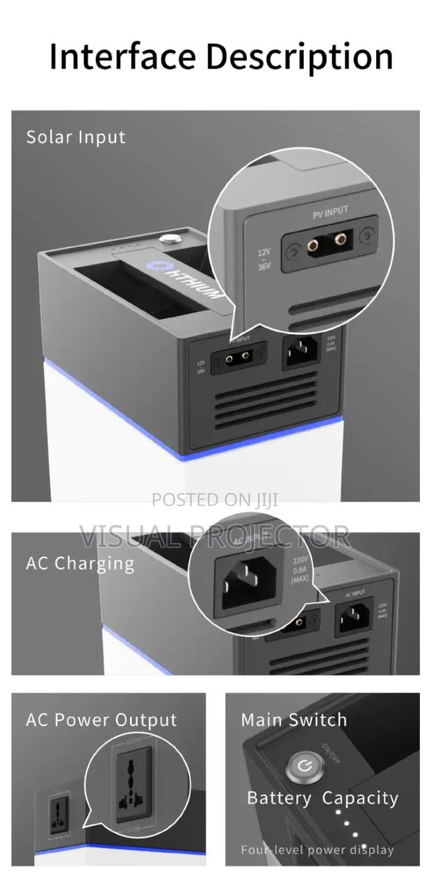 Hithium Portable Power Station + 200w Solar Pannel Combo - thumbnail 2