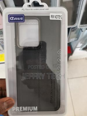 Puloka PU Leather Back Case for Redmi Note 12 -Black - thumbnail 2