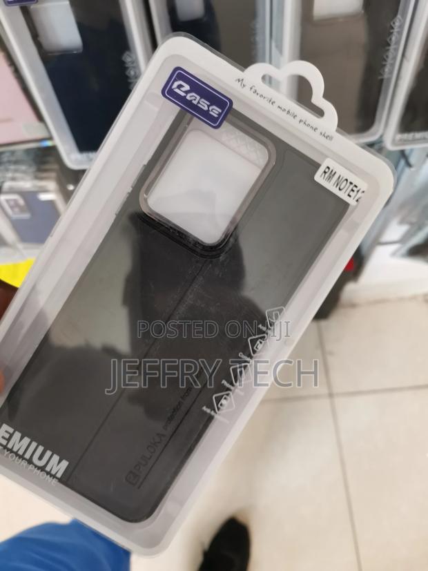 Puloka PU Leather Back Case for Redmi Note 12 -Black - thumbnail 3