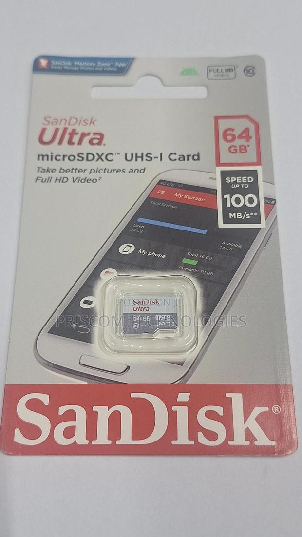 64gb Sandisk Memory Card - thumbnail 3