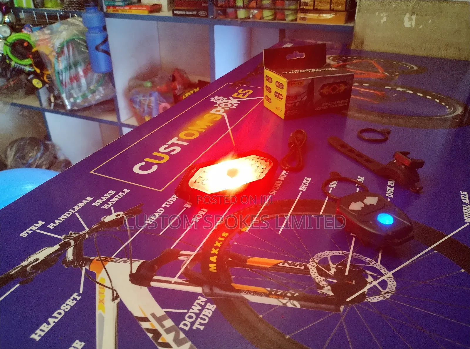 Remote Controlled Rear Taillight With Indicators