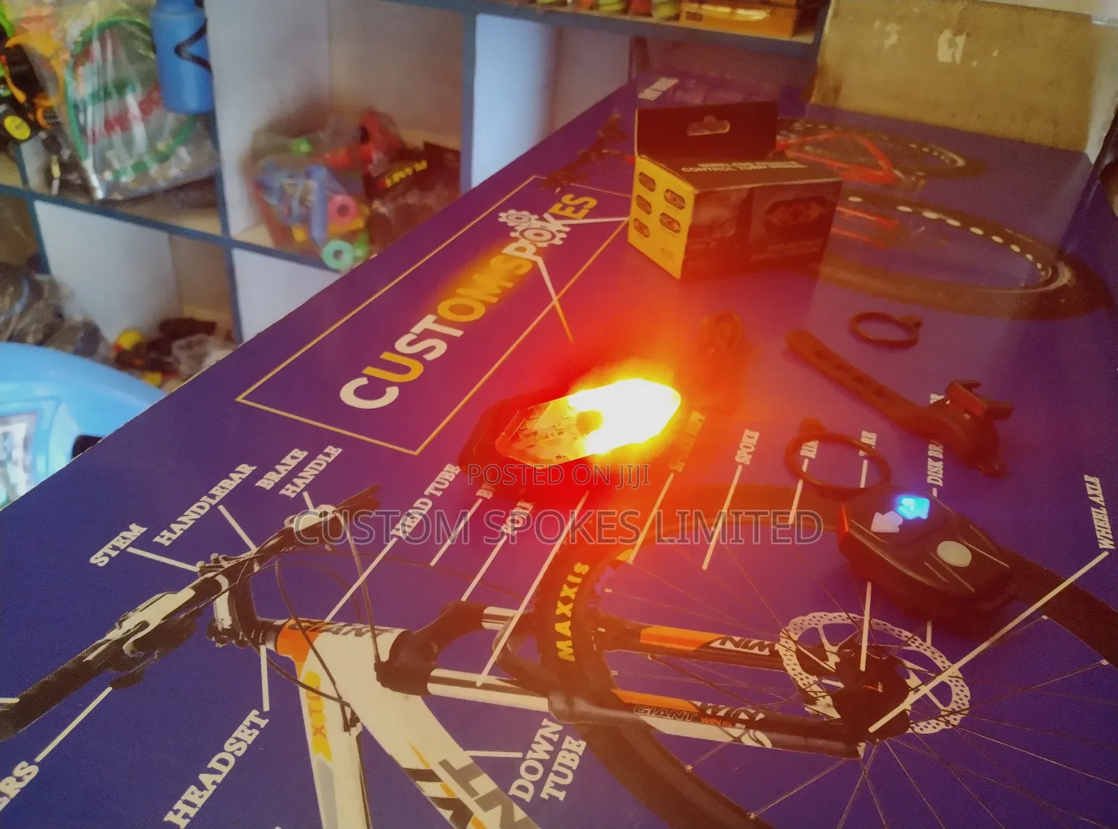 Remote Controlled Rear Taillight With Indicators