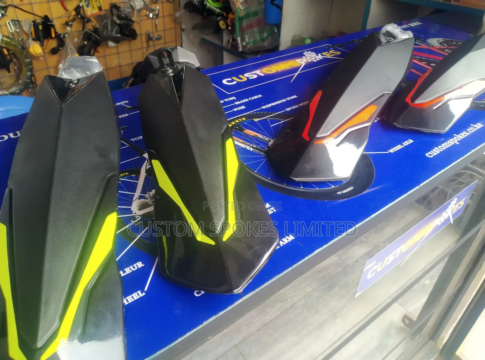 Wide Colored Mountain / Fatbike Mudguards