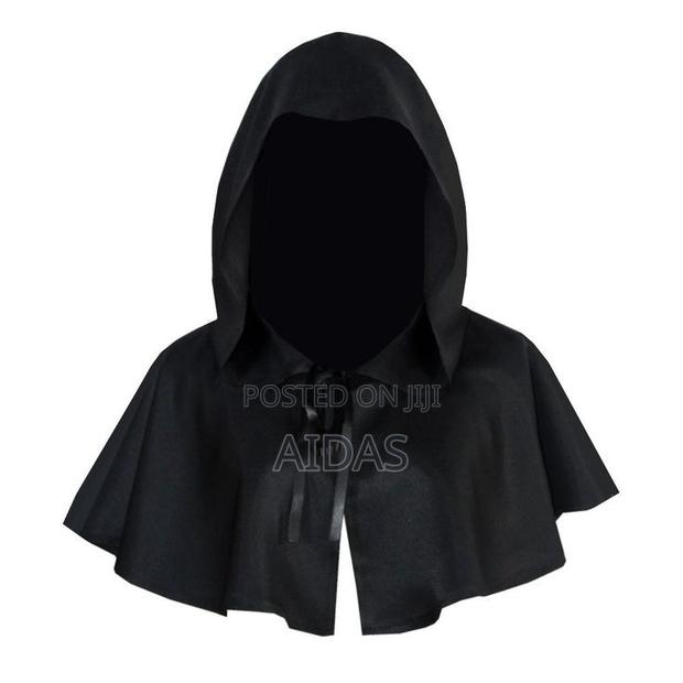 Halloween Hooded Cape Cloak and Spooky Mask - main view