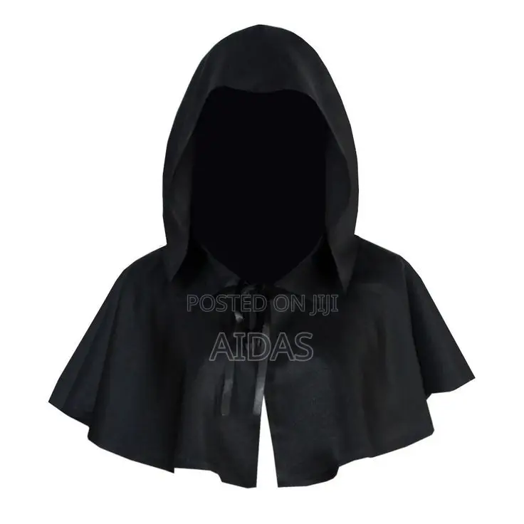 Halloween Hooded Cape Cloak and Spooky Mask