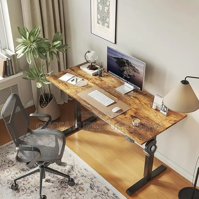 Office Desk: 140cm Height Adjustable Electric Standing Desk
