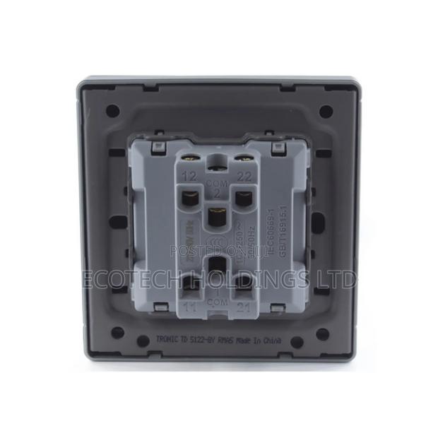 Executive 2 Gang 2 Way Switches(Black) Xyz5