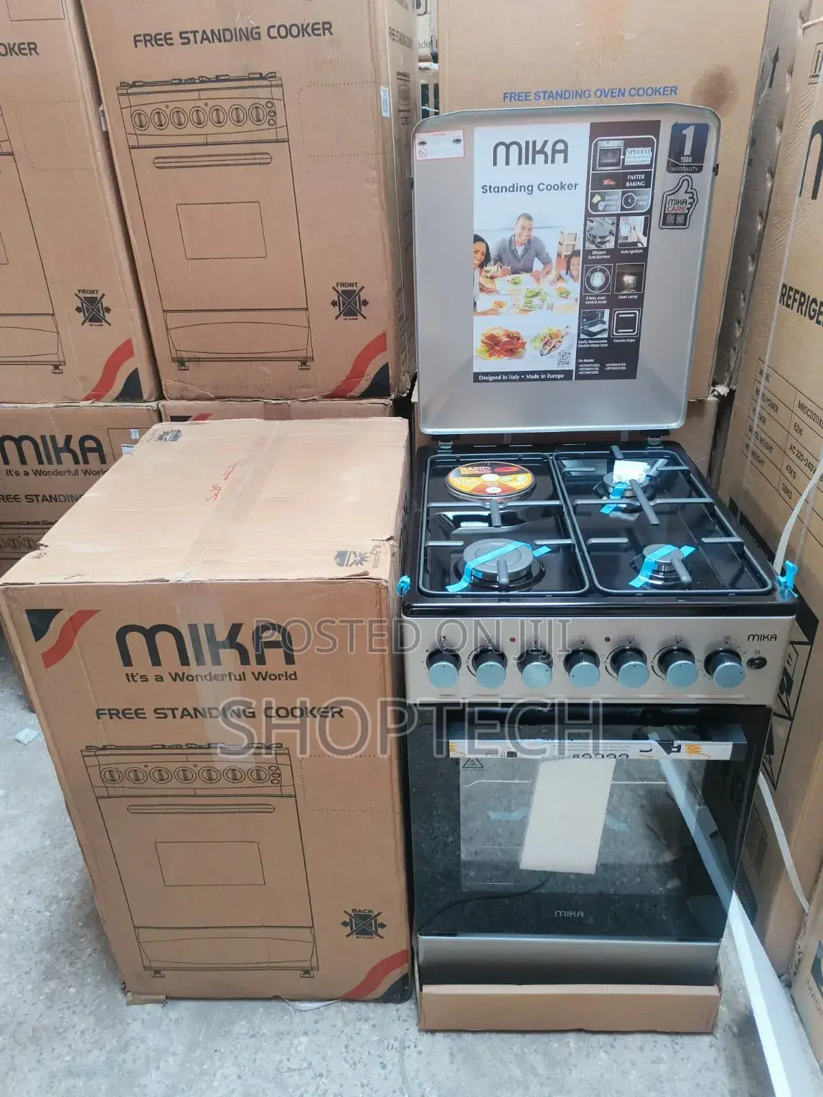 Mika 3+1 50*60 Standing Cooker