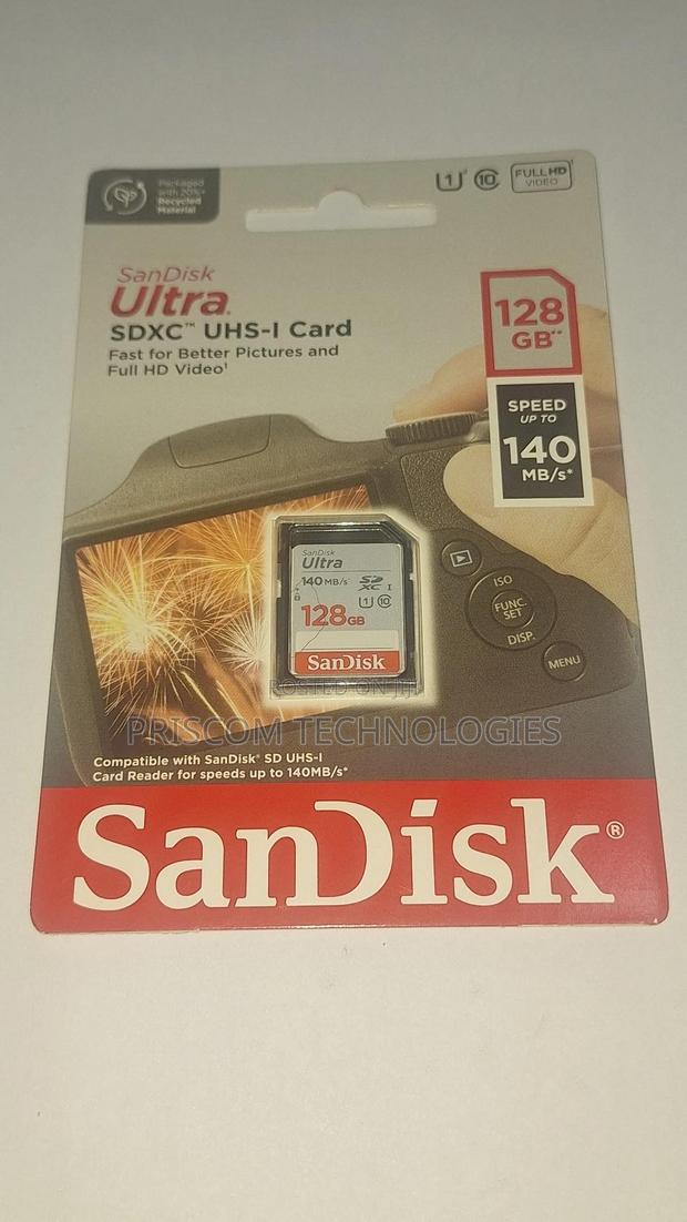 128gb Sandisk Ultra SDXC Memory Card - main view