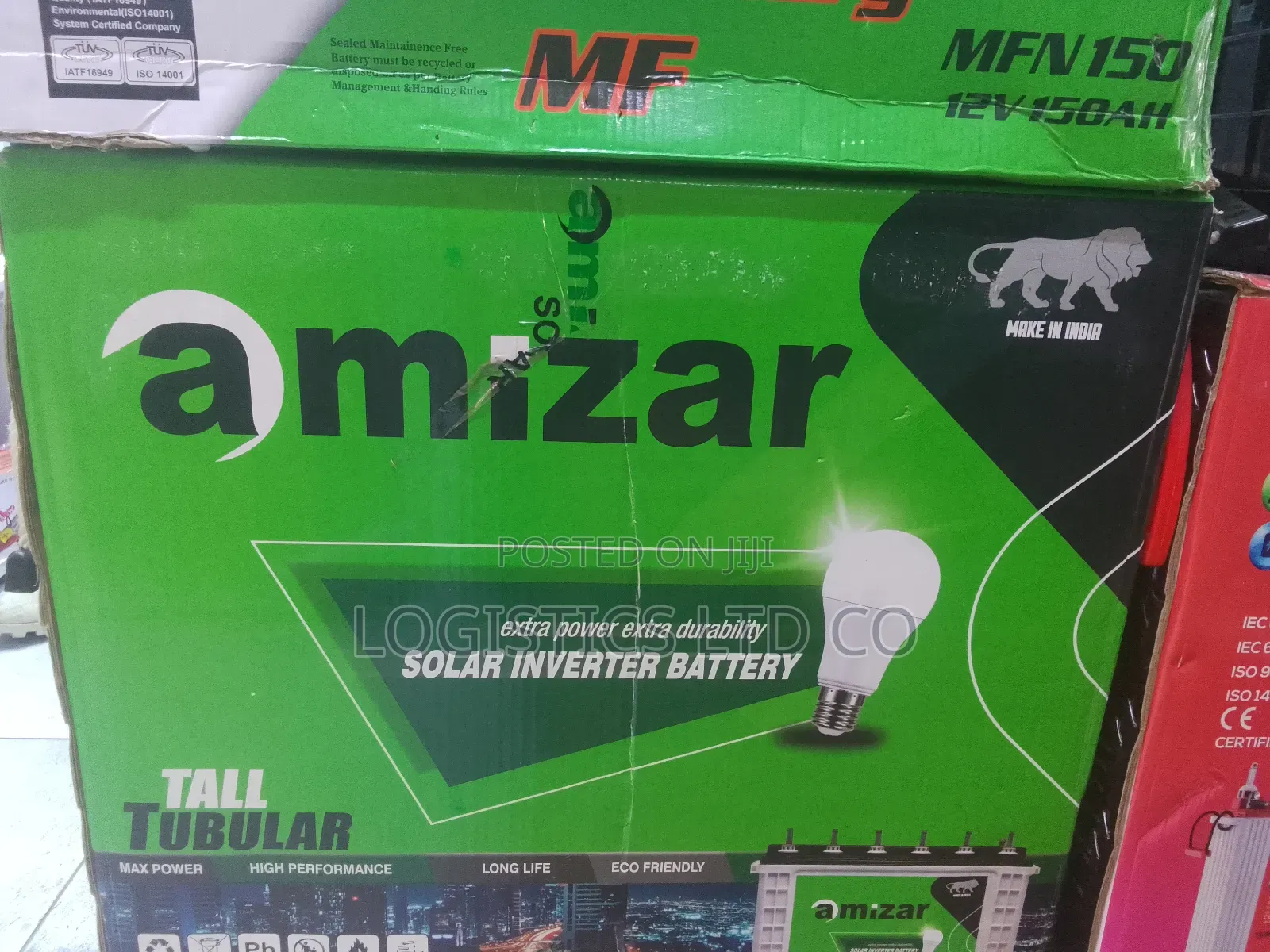 Amizar Tall Tubular 200 Ah 12 V