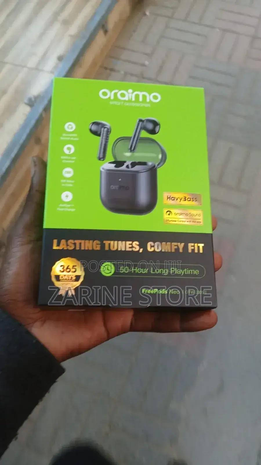 Oraimo Earpods With High Bass 50 HRS Playtime Earbuds
