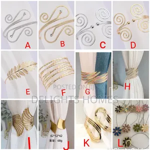 Metallic Buckle Curtains Holders_za